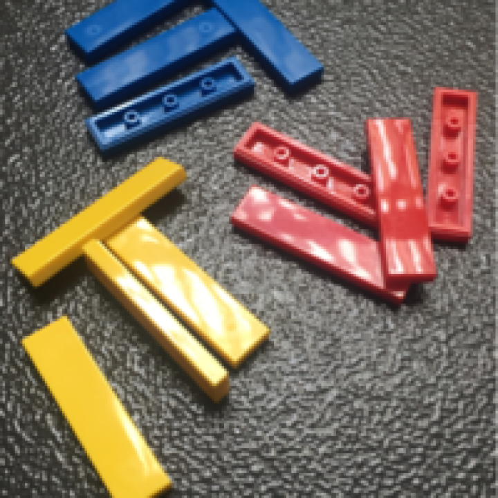 LEGO® Tile Black 1 x 4 Part 2431
