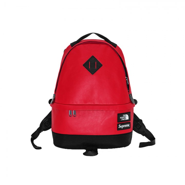 supreme north face backpack red