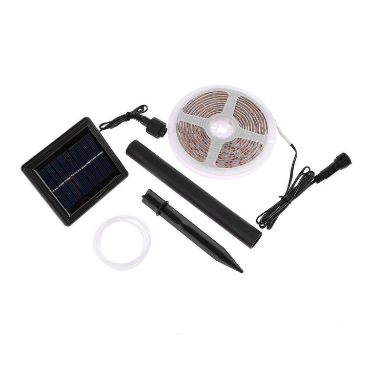 Tokuniku Solar Power Flexible LED Ribbon Tape Light Outdoor Decor