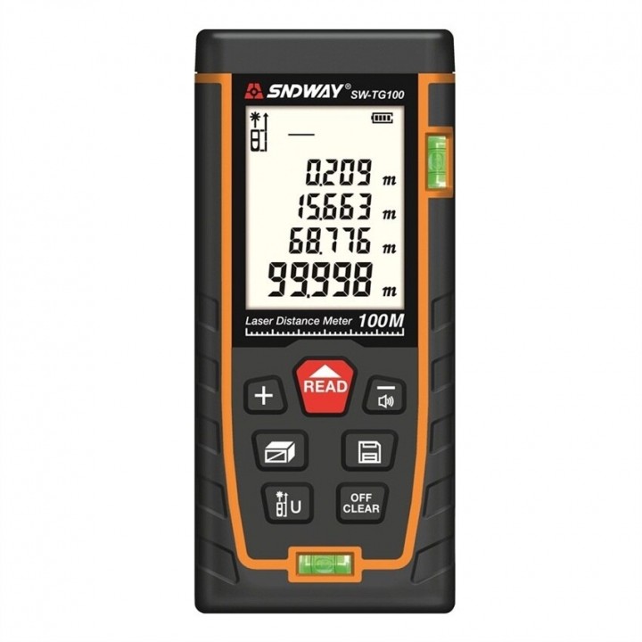 Tokuniku SNDWAY SWTG100 Infrared Laser Distance Meter Measurement