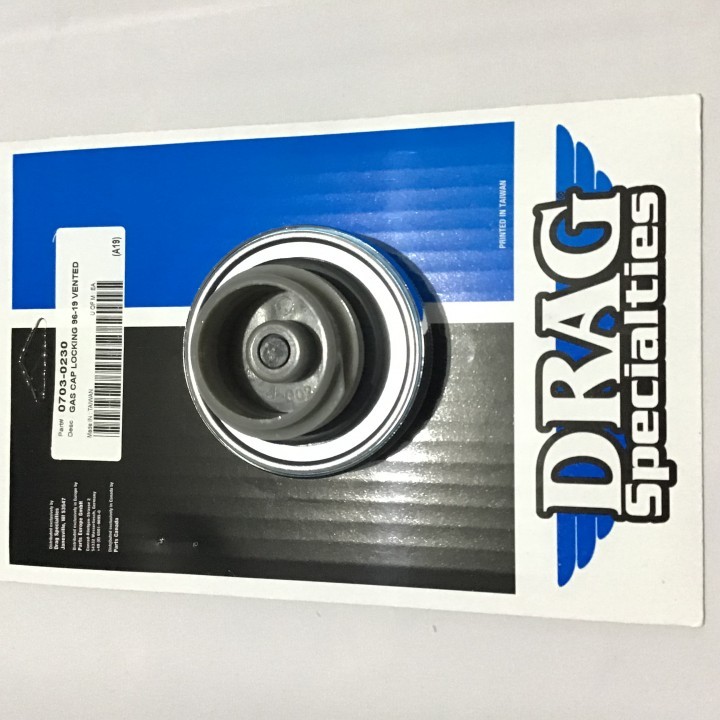 CHROME SCREW-IN LOCKING VENTED GAS CAP 