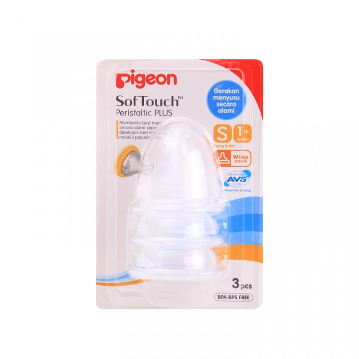 Anakkin Baby Store Pigeon Peristaltic Plus Nipple S (Isi 3) Anakkin Baby Store Pigeon Peristaltic Plus Nipple S (Isi 3)