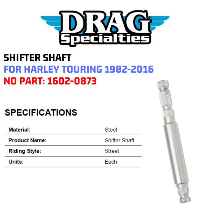 Jack 13 motor DRAG SPECIALTIES SHIFTER SHAFT FOR HARLEY TOURING 1982