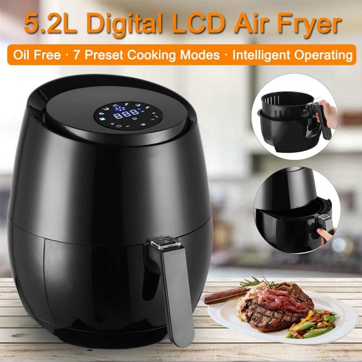 Tokuniku Multifunctional Electric Air Fryer 5.2L 1400W with Digital