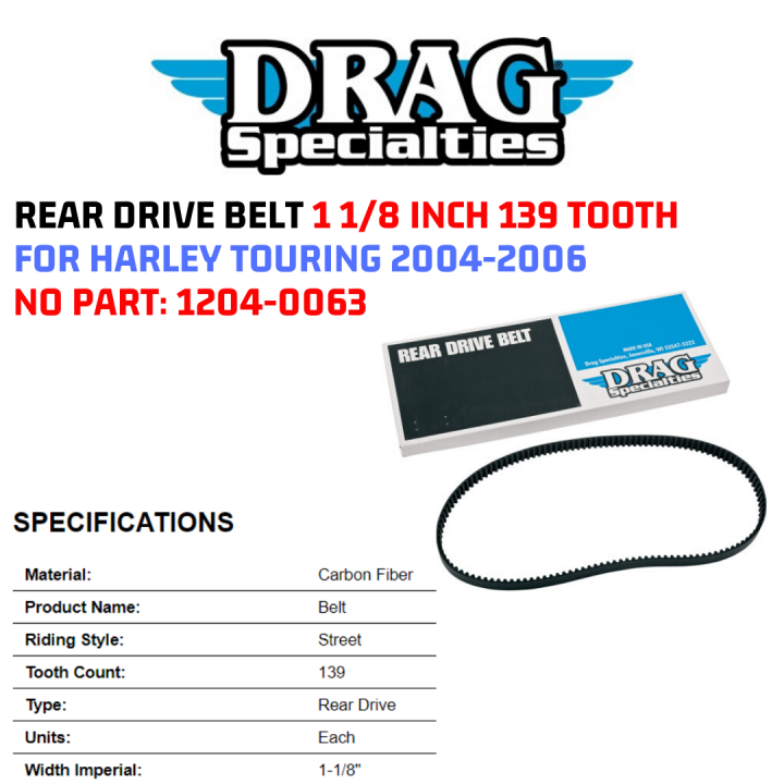 139 tooth drive belt