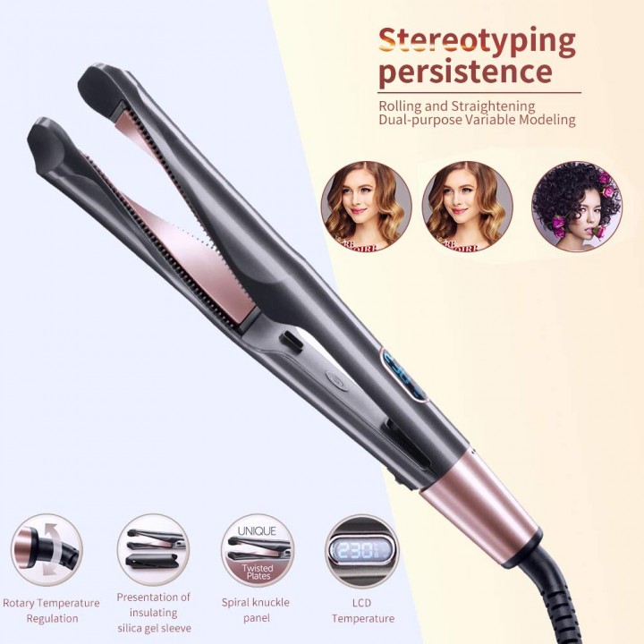 TOKO SINYO Hair Curler and Straightener Confidence Iron 2 in 1