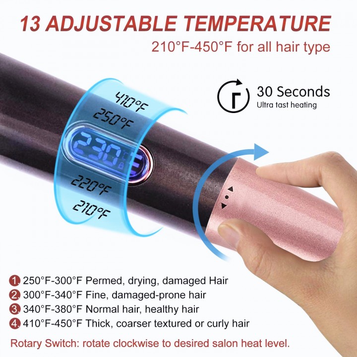 TOKO SINYO Hair Curler and Straightener Confidence Iron 2 in 1