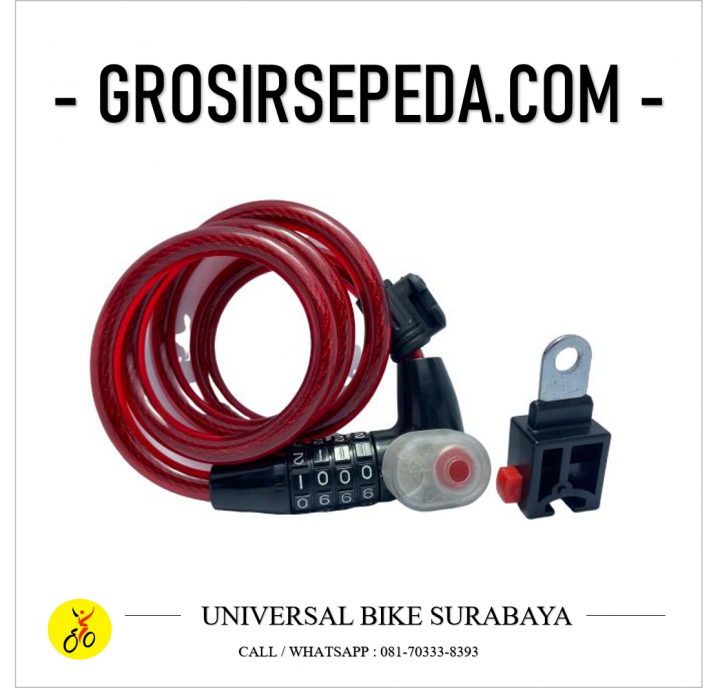 GROSIRSEPEDA.com - KUNCI SPIRAL NOMOR LAMPU