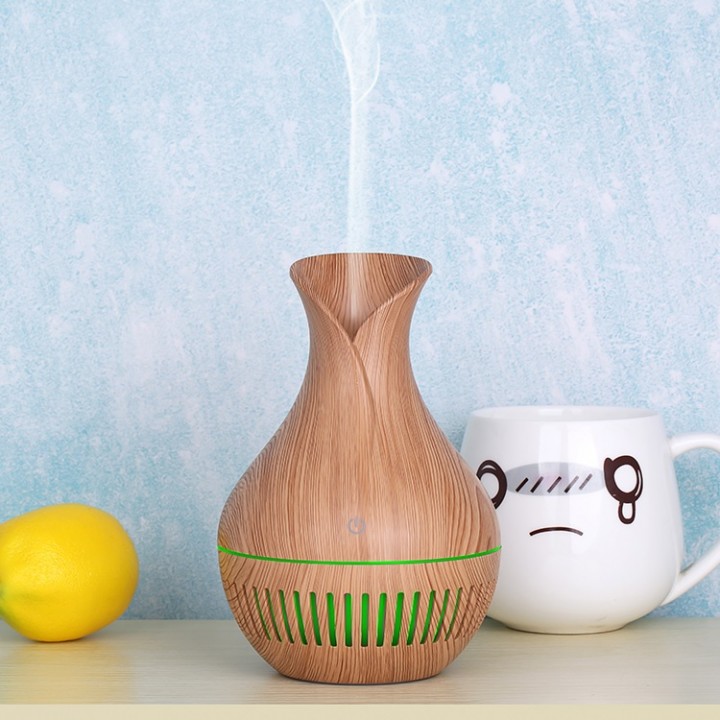 Tokuniku H51 Wooden Humidifier Aroma Diffuser 7 Color LED 150ML