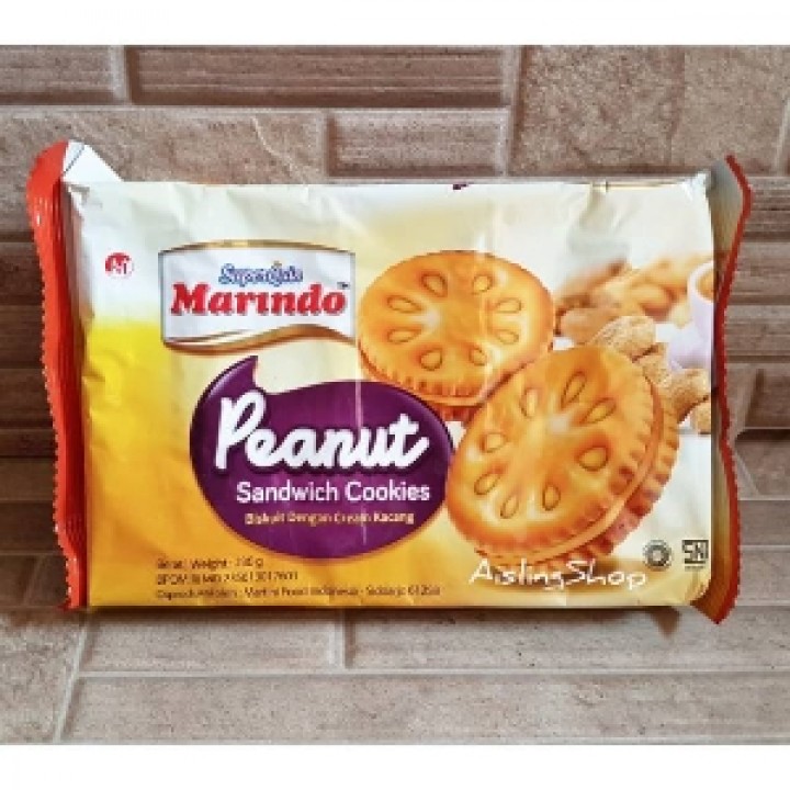 Mekar Mart MARINDO COOKIES SANDWICH 230G/PEANUT*24