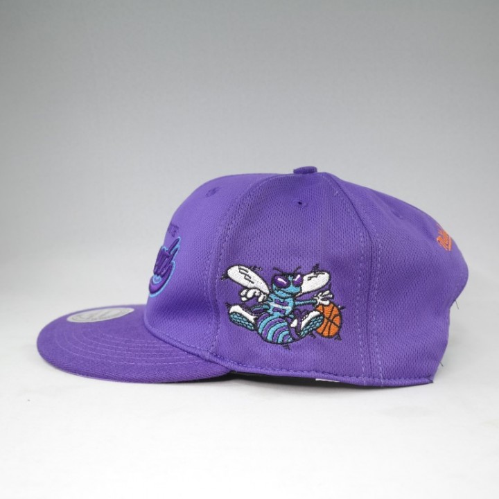 TOPI SNAPBACK CHARLOTTE HORNETS UNGU