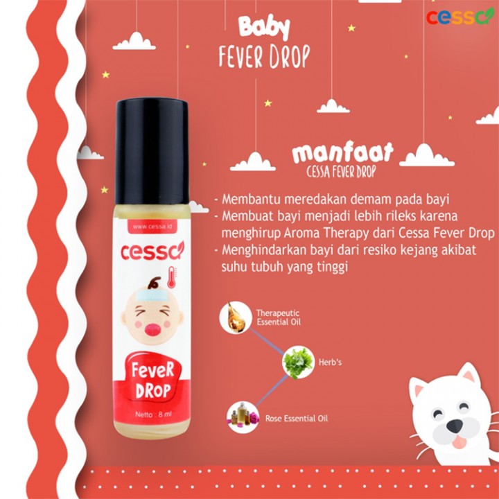 Anakkin Baby Store Cessa Baby Fever Drop Essential Oil Obat Penurun