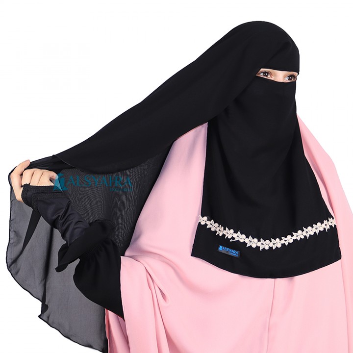 Alsyahra Exclusive Niqab Yaman Nailah 2 Layer Sifon