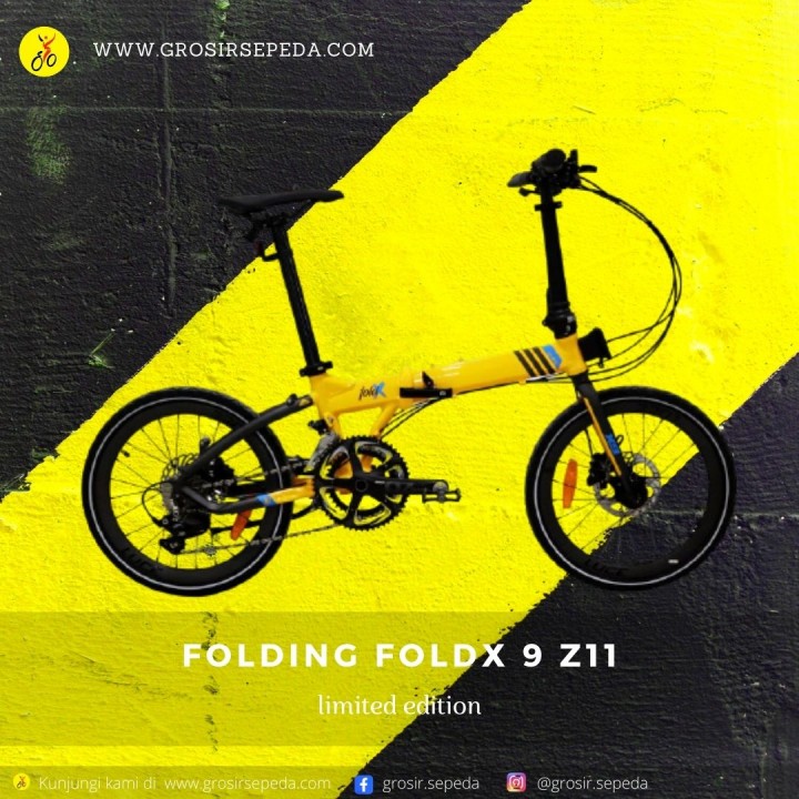 ELEMENT FOLDING BIKE FOLDX 9 Z11 LIMITED EDITION KUNING