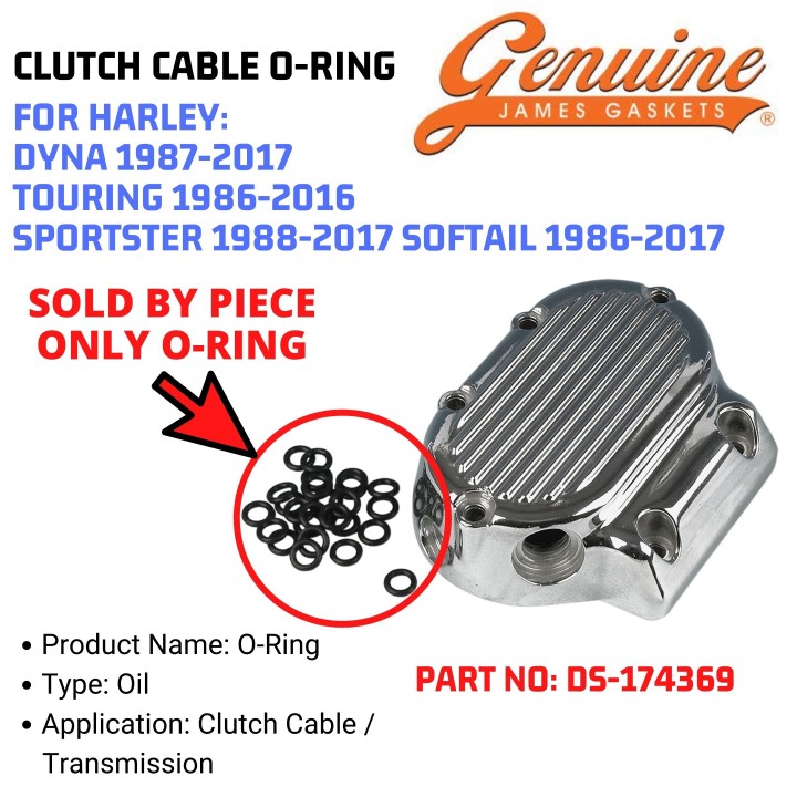 Budung Cycles GENUINE JAMES GASKETS CLUTCH CABLE ORING HARLEY DYNA