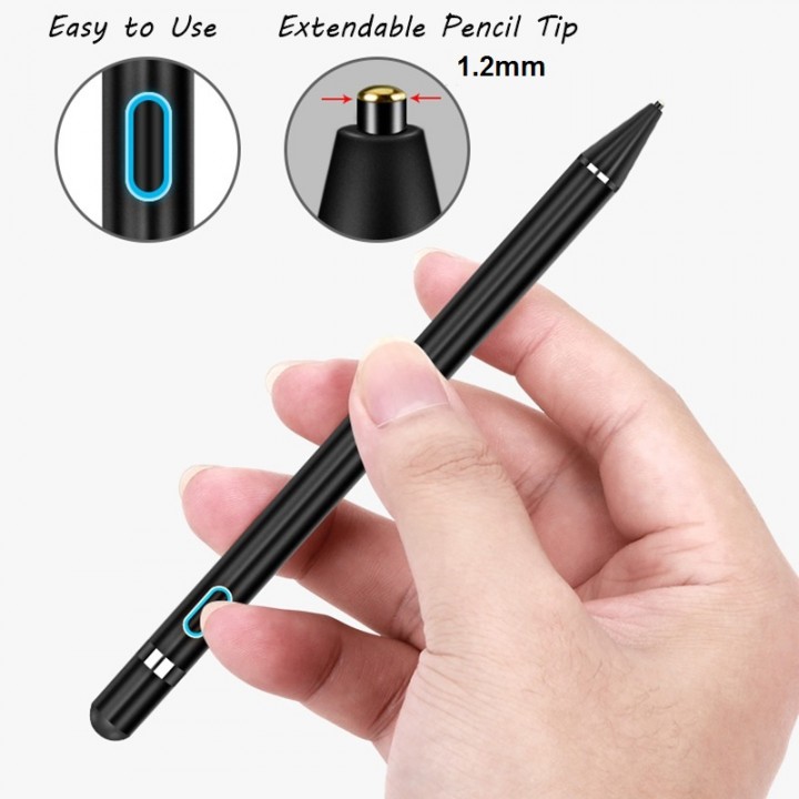 Tokuniku WH870B Universal Active Stylus Pen with 1.2mm Superfine Nib
