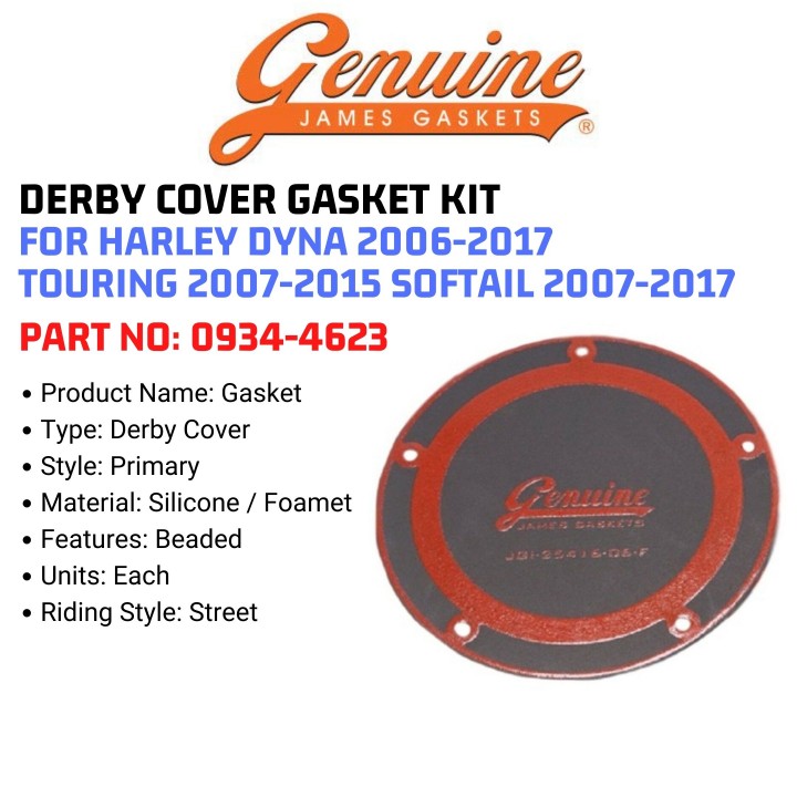 Jack 13 motor GENUINE JAMES GASKET DERBY COVER GASKET KIT FOR HARLEY