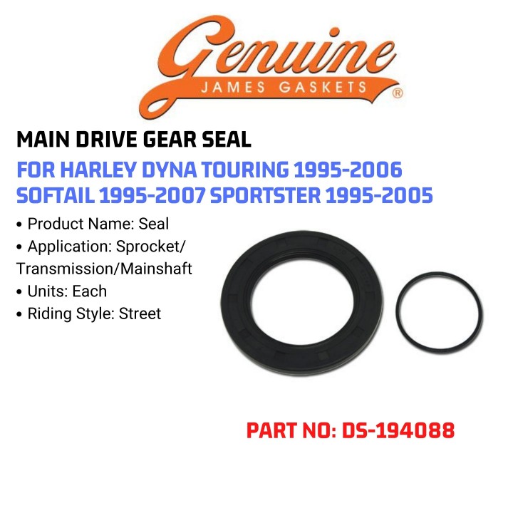 Budung Cycles GENUINE JAMES GASKET MAIN DRIVE GEAR SEAL HARLEY DYNA