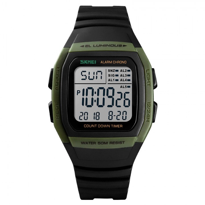 SKMEI OFFICIAL STORE - Jam Tangan Pria Digital SKMEI 1278 ARMYGREEN ...