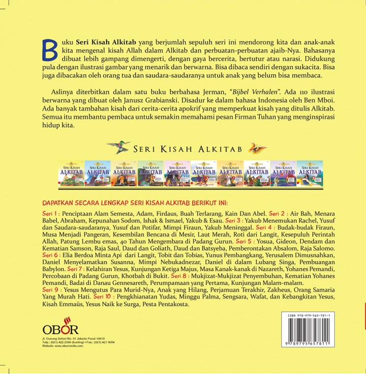 Buku Cerita Anak Seri Kisah Alkitab