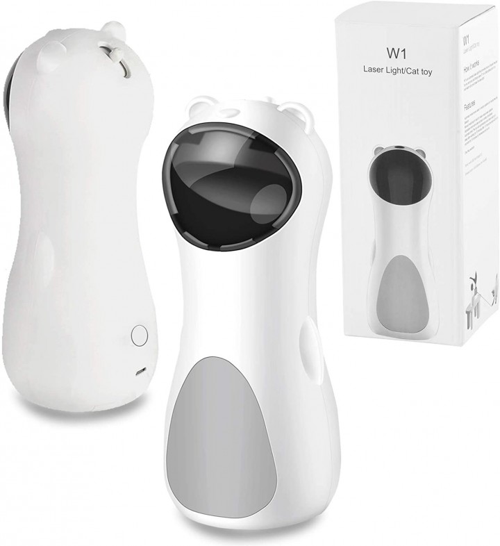 Tokuniku W1 Rotating Laser Light Cat Toy Mainan Laser Otomatis