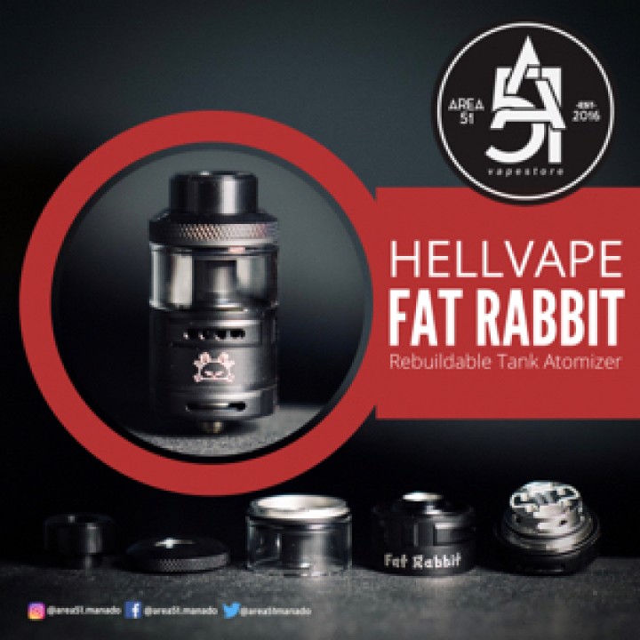 Area51 Katamso - RTA - HELLVAPE FAT RABBIT 28MM 5,5ML