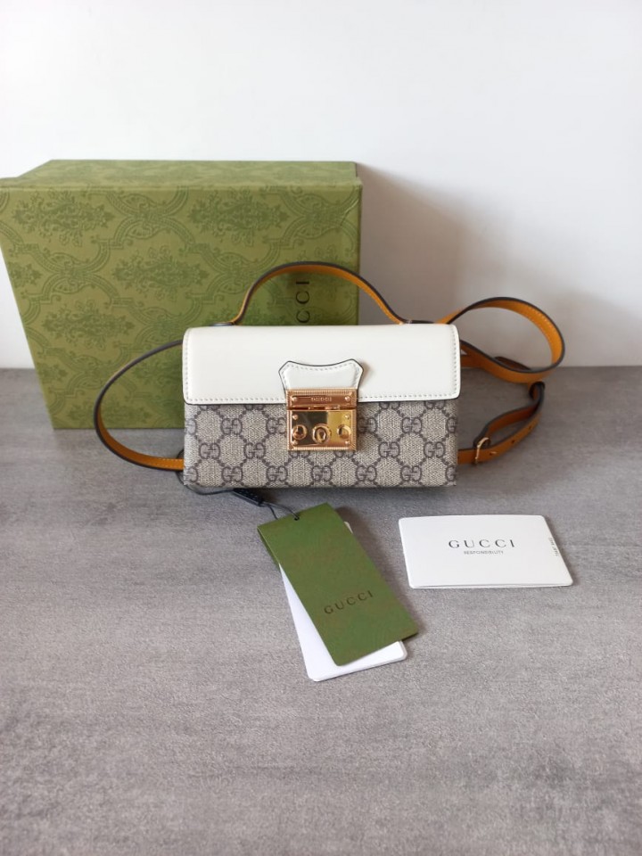 Branded Outlet GUCCI PADLOCK MINI LEATHER AND GG SUPREME