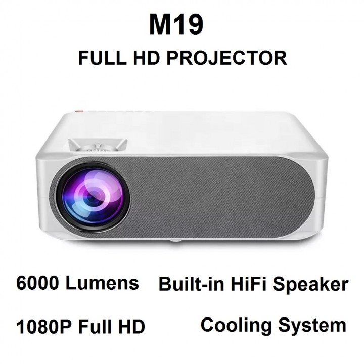 Tokuniku M19 Basic Version 6000 Lumens Full HD 1080P LCD Home Projector
