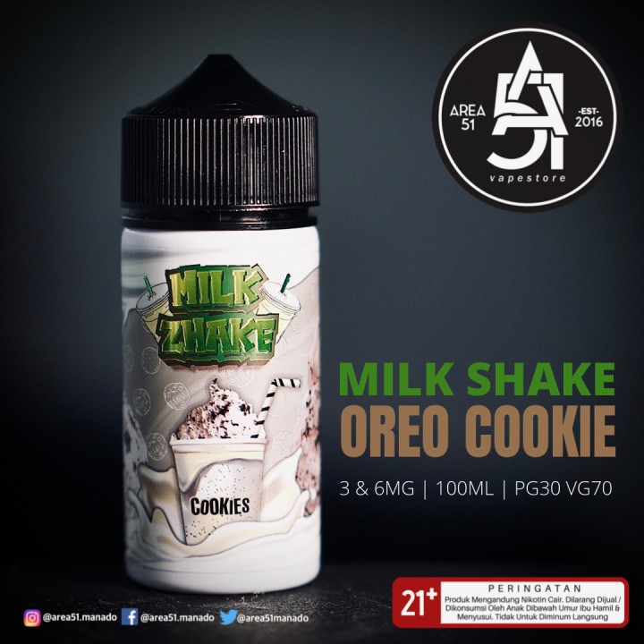 Area51 Vapestore Manado MILK ZHAKE COOKIES V2 100ML