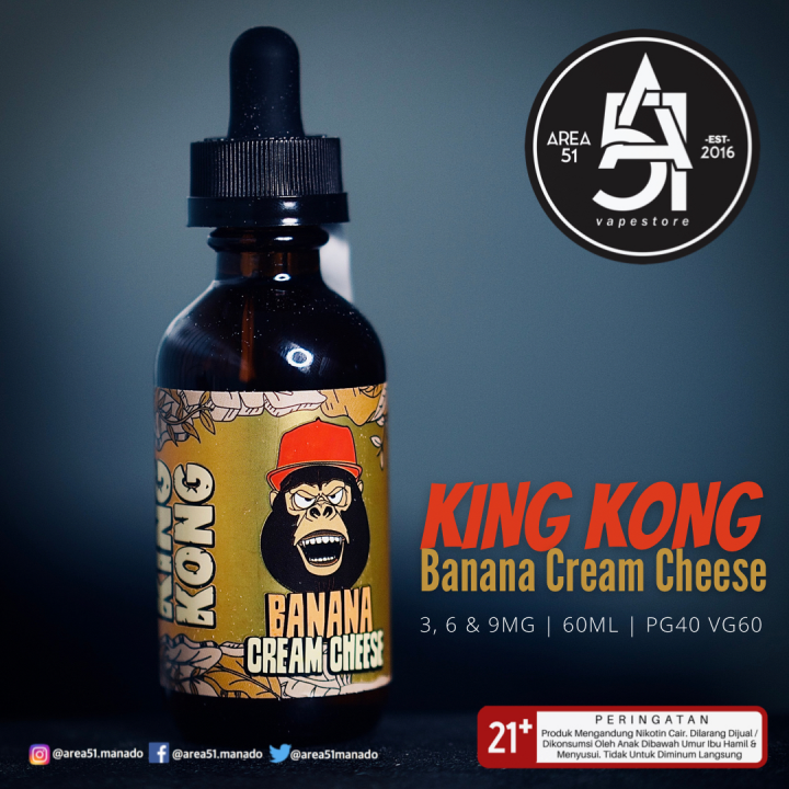 Area51 Katamso ZOOLYFE KING KONG (BANANA CREAM CHEESE) 60ML