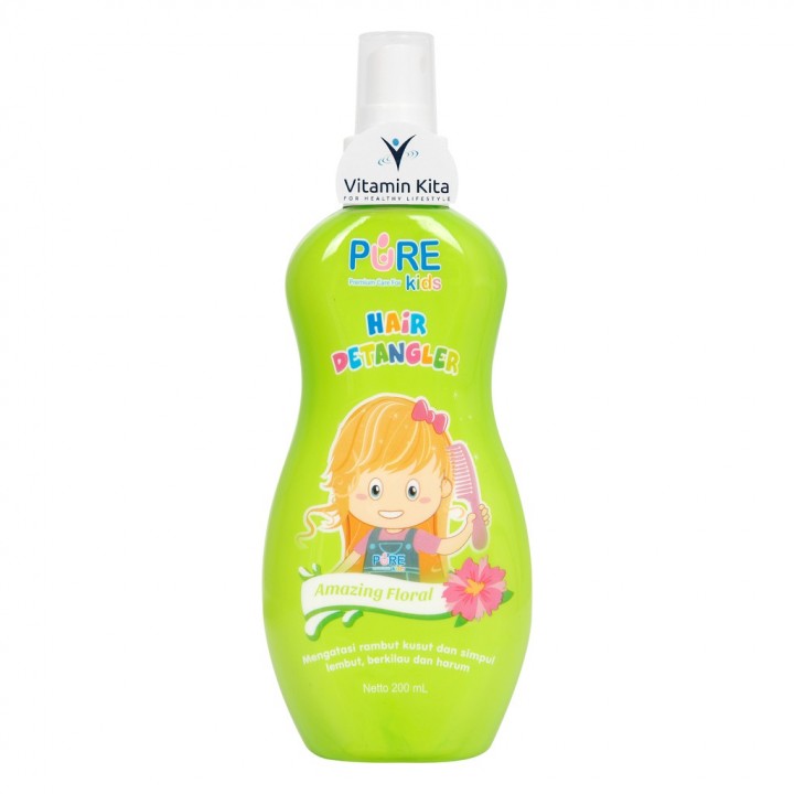 Mekar Mart PURE KIDS HAIR DETANGLER 200ML/FLORAL