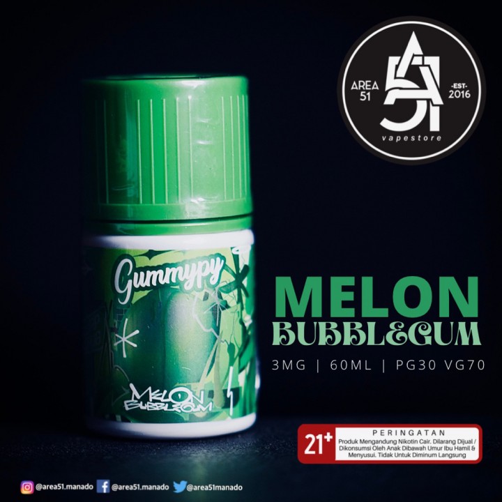 Area51 Katamso CMMG GUMMYPY MELON (BUBBLEGUM MELON) 60ML