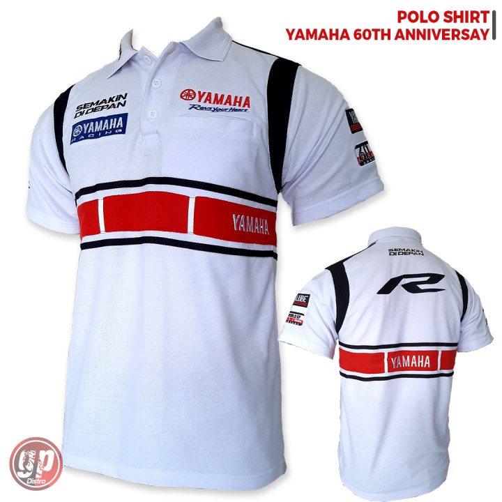 Polo Shirt Yamaha 60th Anniversary White