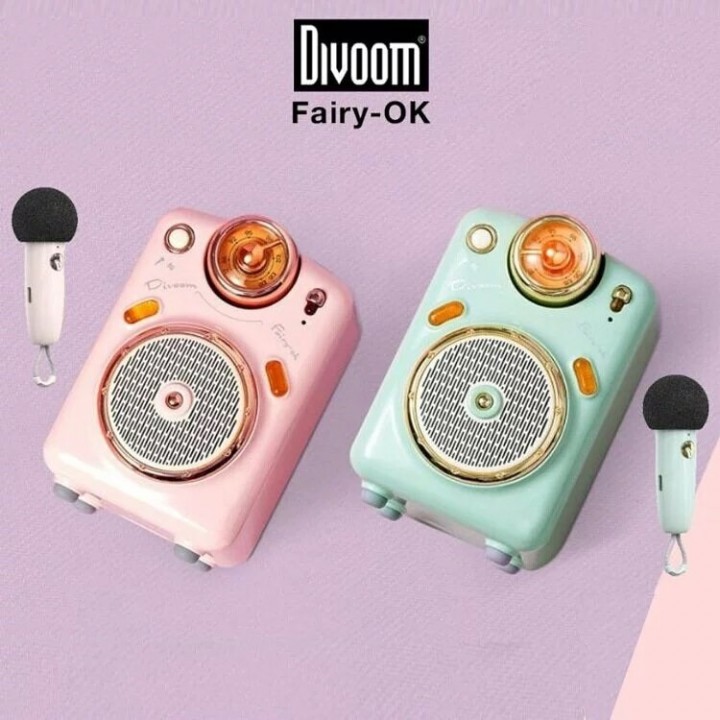 Tokuniku DIVOOM FAIRYOK Portable Bluetooth Speaker with Microphone