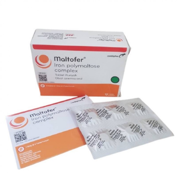 Dianti Farma - Maltofer Zat Besi & Asam Folat (6 Tablet)