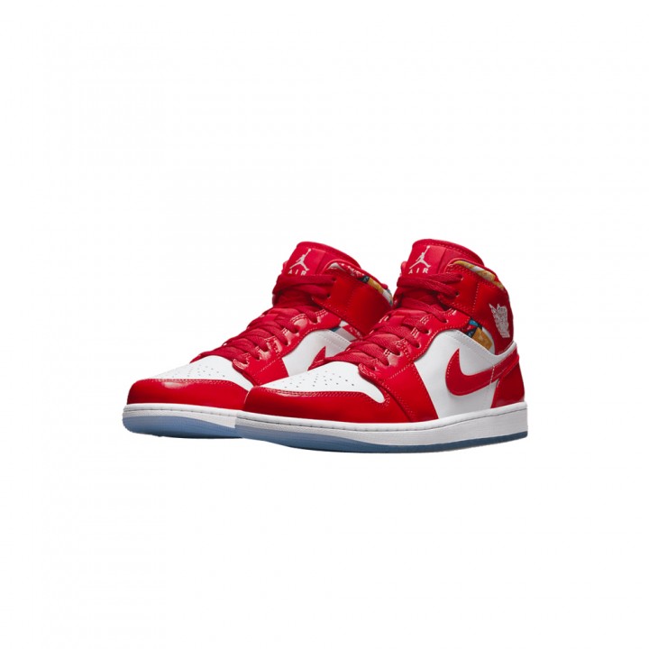 jordan 1 mid red patent