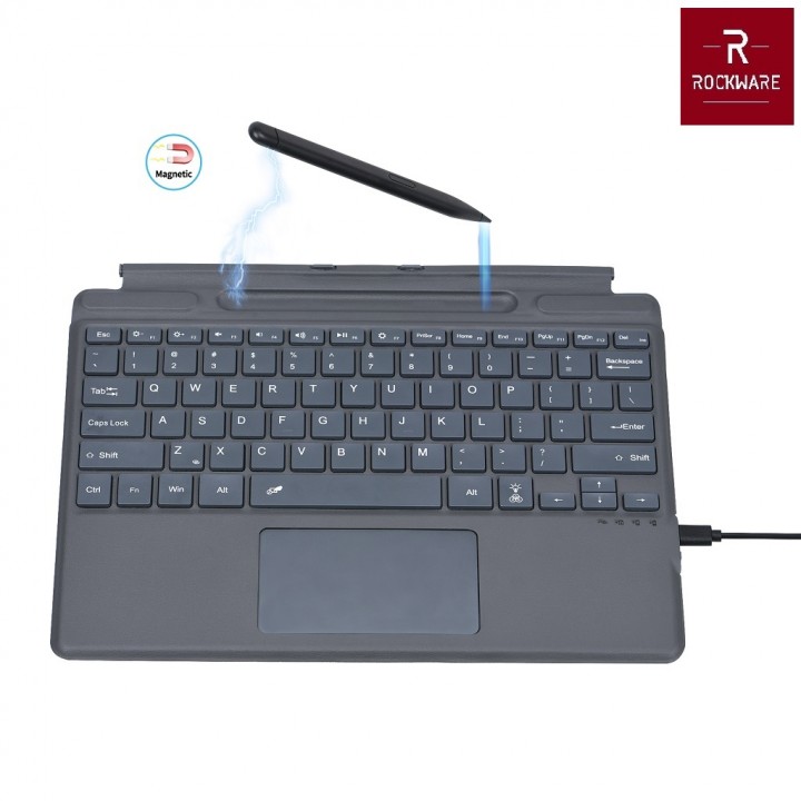 Tokuniku ROCKWARE RW2089D Bluetooth Keyboard for Surface Pro 8 X