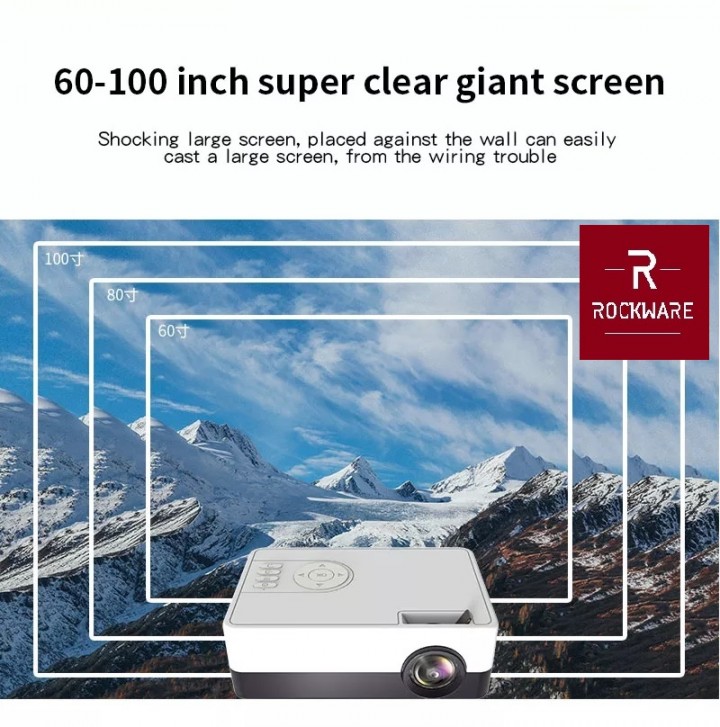 Tokuniku ROCKWARE J15 BASIC Version Mini Projector 50 ANSI Lumens