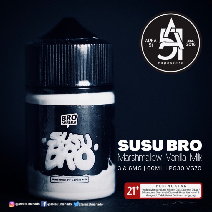 Area51 Vapestore Manado HERO57 X JVS SUSU BRO MARSHMALLOW VANILLA