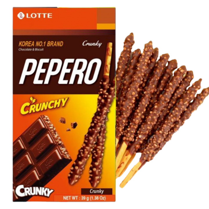 Mekar Mart LOTTE PEPERO 39GR/CRUNCHY CHOCO