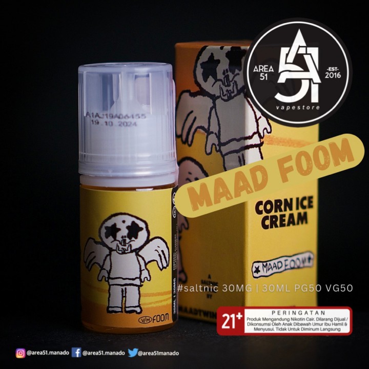 Area51 Katamso FOOM SALT MAAD (CORN ICE CREAM) 30ML