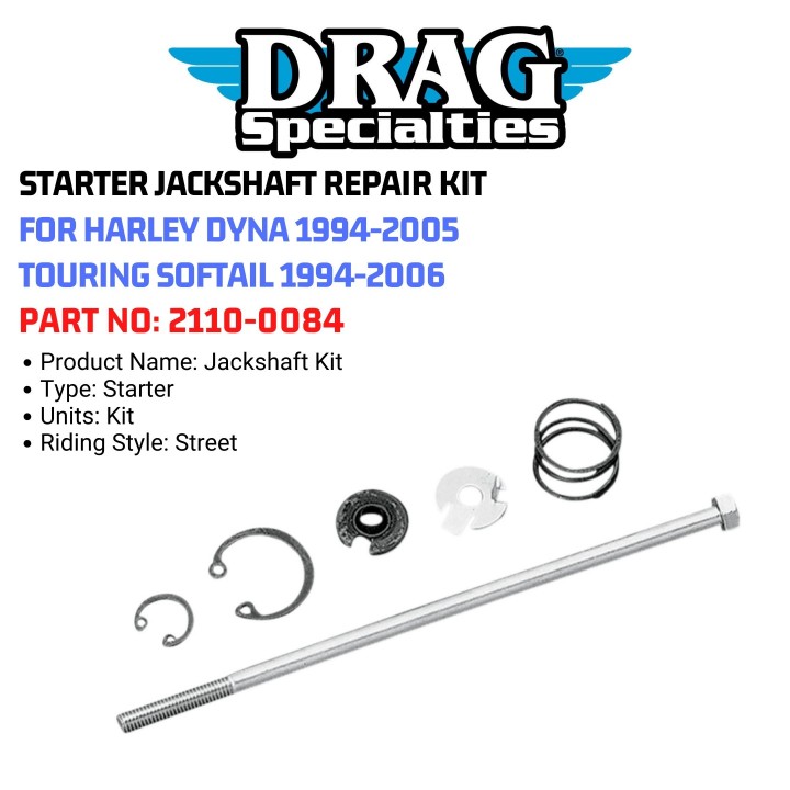 Jack 13 motor DRAG SPECIALTIES STARTER JACKSHAFT REPAIR KIT FOR