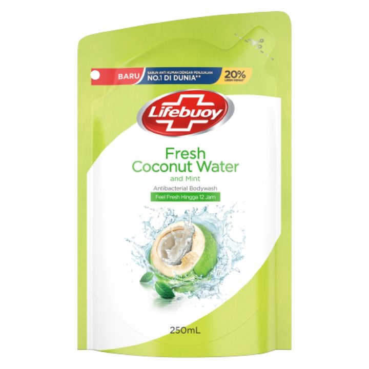 Mekar Mart LIFEBUOY BW R.250ML/FRESH COCONUT WATER*24