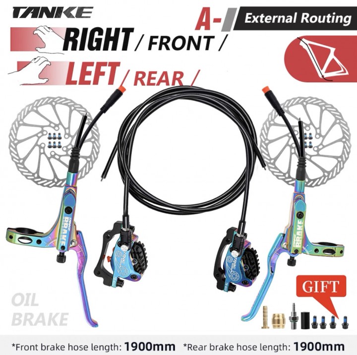 GB Escoot Tanke Hydraulic Brake 4 Piston with EBrake Sensor