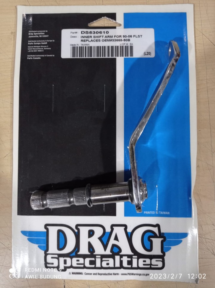 Jack 13 motor DRAG SPECIALTIES CHROME SPLINED SHIFTER SHAFT INNER