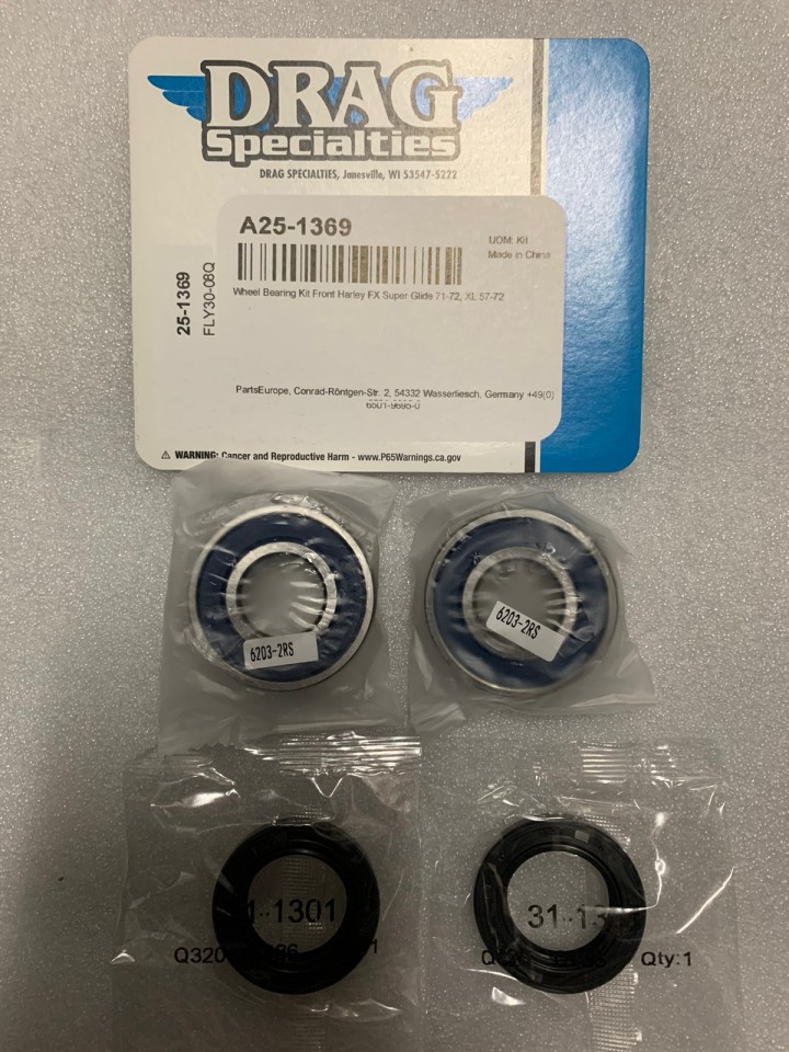 Budung Cycles DRAG SPECIALTIES WHEEL BEARING AND SEAL KIT DIAMETER 11