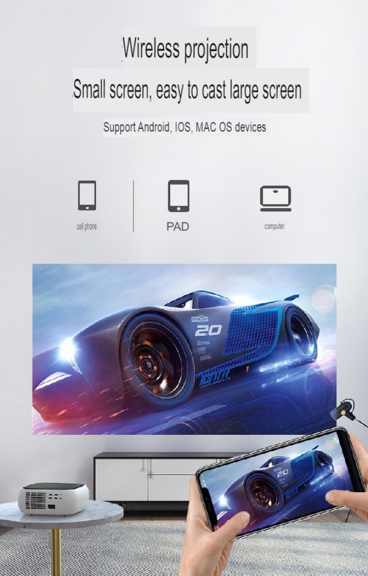 Tokuniku LENOVO THINKPLUS Projector Air H4 Proyektor Android 680