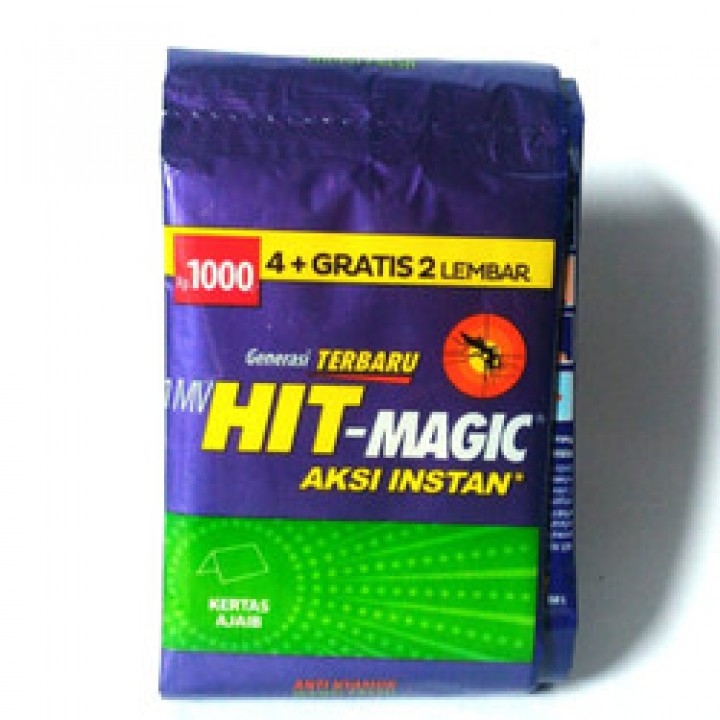 Mulia Shop - Hit Magic Kertas Ajaib Anti Nyamuk Hijau 1 Renceng isi 12 pcs