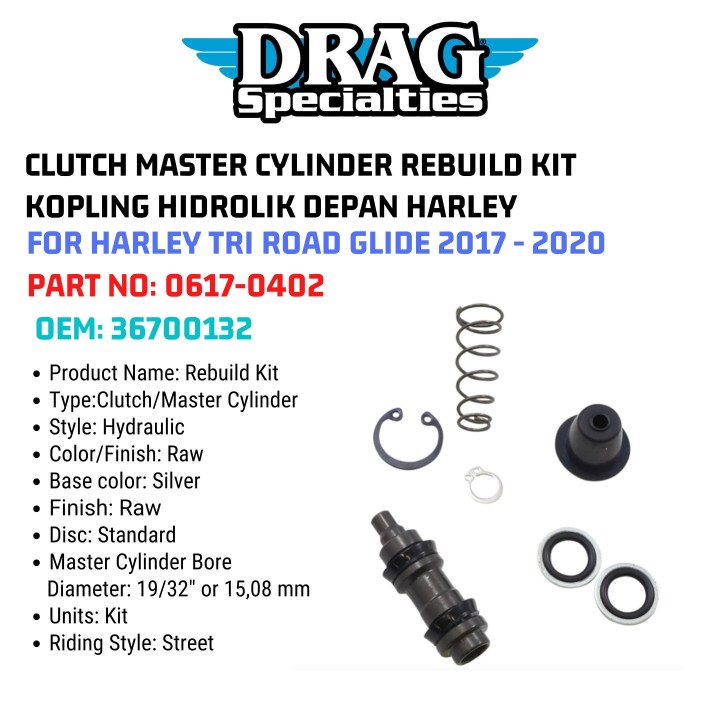 Jack 13 motor CLUTCH MASTER CYLINDER REBUILD KIT KOPLING HIDROLIK