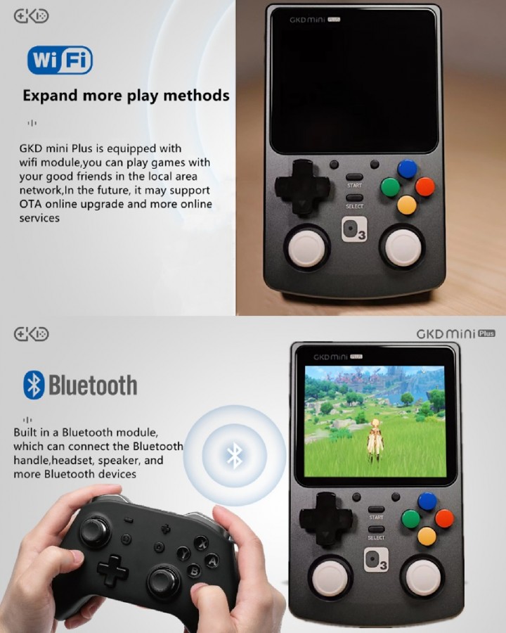 Tokuniku Game Kiddy GKD MINI PLUS Classic 256GB Retro Game with